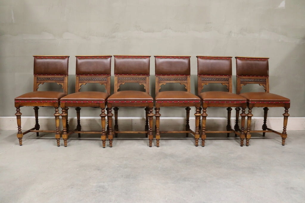 8378 krzesła eklektyczne tapicerowane, kpl 6 szt