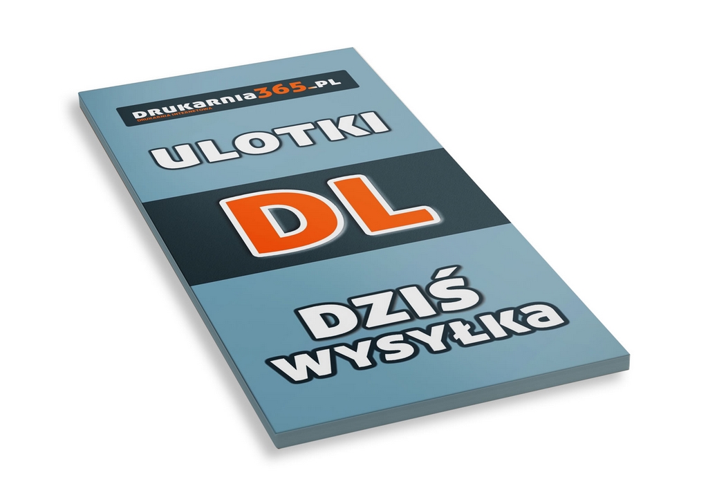 Ulotki DL 1000 szt., 24 h (dziś wysyłka) PROMOCJA!