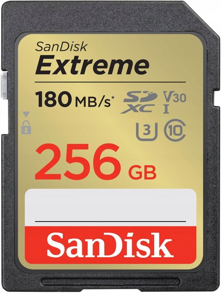 Karta pamięci Extreme SDXC 256GB 180/130 MB/s V30