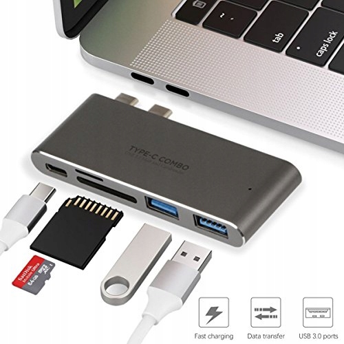 Hub USB-C Thunderbolt 3 czytnik kart SD/Micro SD