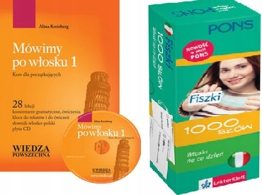 Mówimy po włosku 1 z płytą CD + Fiszki 1000 słów