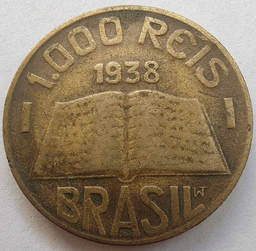 1890 - Brazylia 1000 realów, 1938