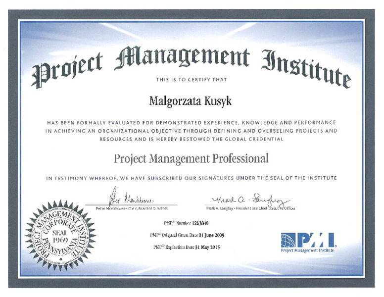 PRZYGOTOWANIE DO CERTYFIKACJI PMP®/CAPM® - 3 dni