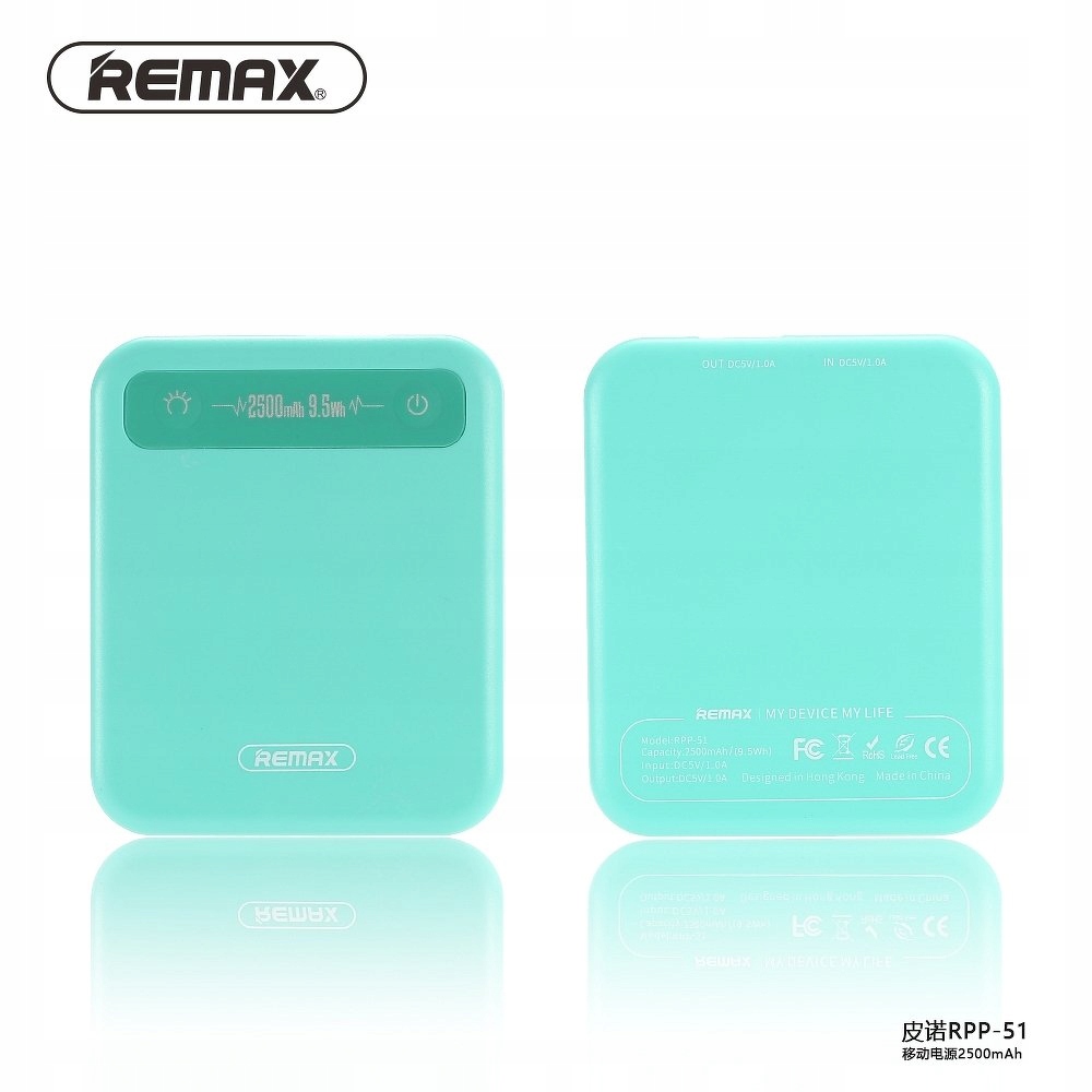 REMAX POWERBANK Pino RPP-51 2500mAh niebieski