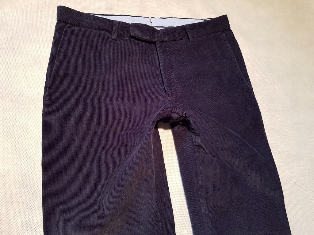 RALPH LAUREN - CHINO SZTRUKS W31L34 pas 83cm IGŁA