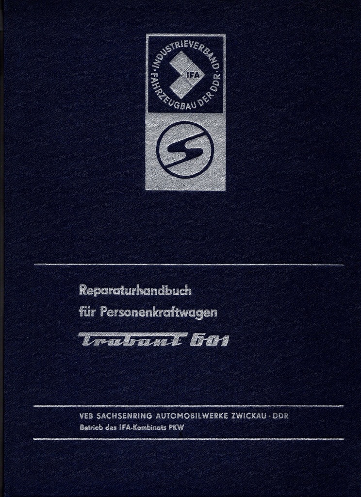 Trabant 601 Reparaturhandbuch