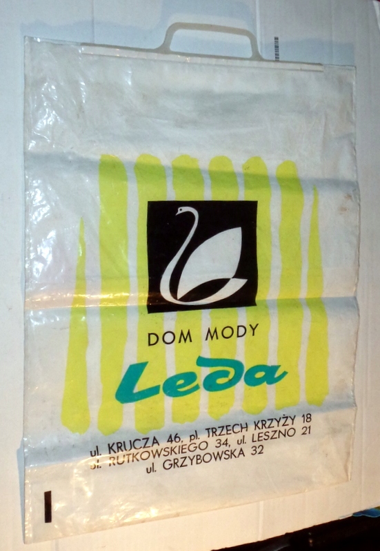 DOM MODY LEDA Warszawa - stara torba reklamowa .