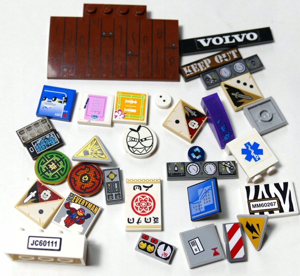 LEGO ELEMENTY Z NADRUKIEM KOMPLET MIX