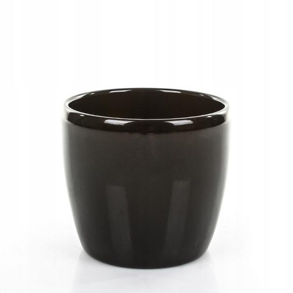 czarne doniczki ceramiczne Venus 19/21 cm 15/19
