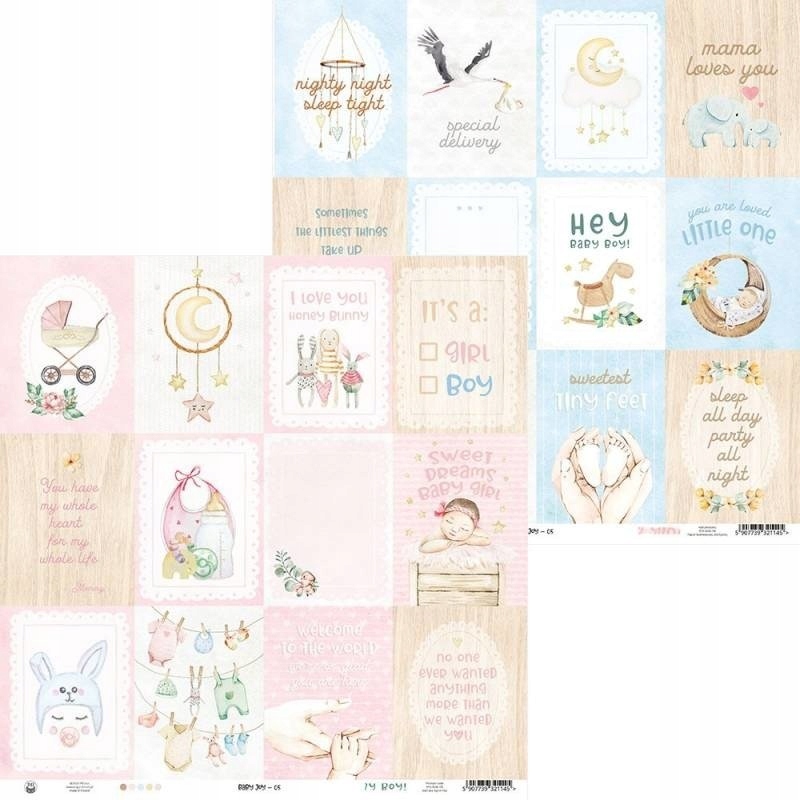 Papier do scrapbookingu 30x30 - P13 - Baby Joy 05