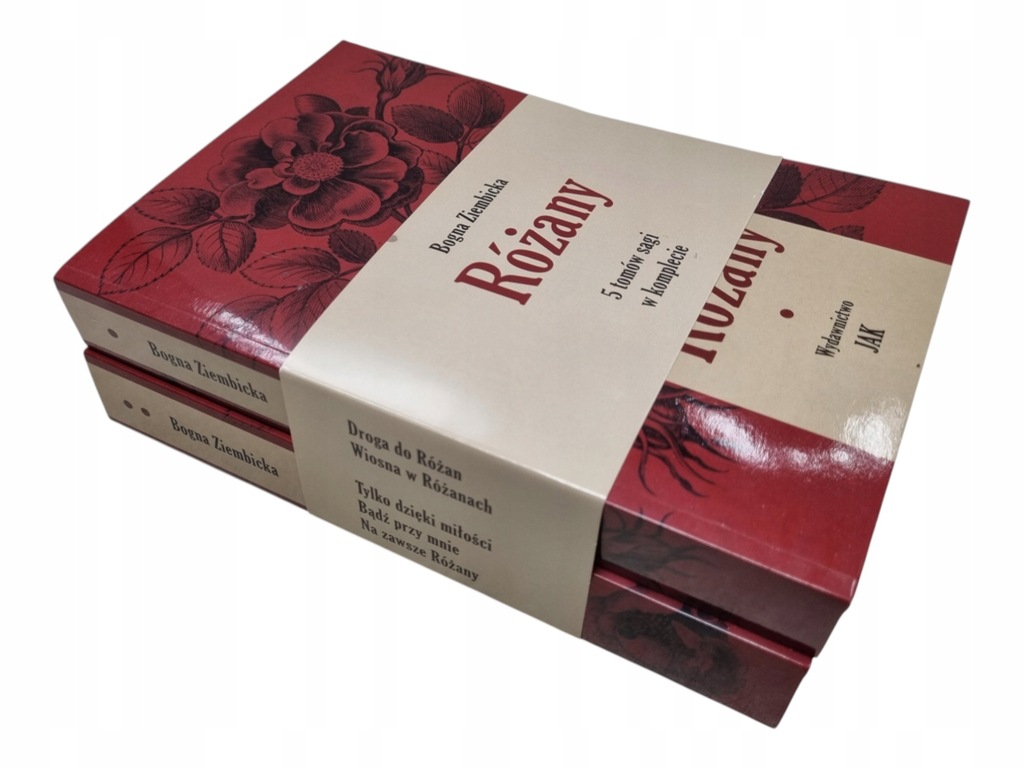 BOGNA ZIEMBICKA RÓŻANY 5 TOMÓW SAGI