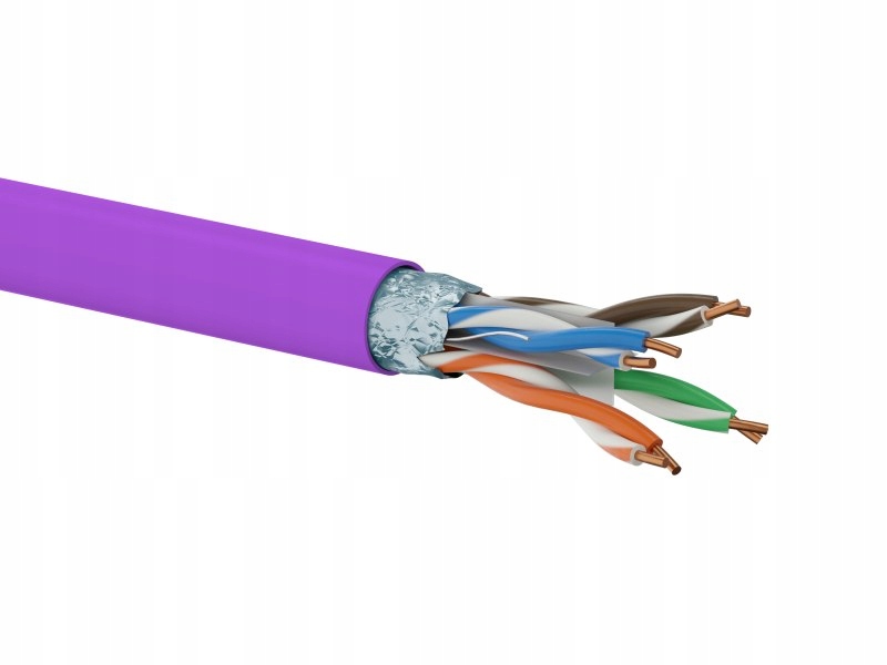 Kabel F/UTP kat.6 LSOH Dca 4x2x23AWG 500m (FIOLETO