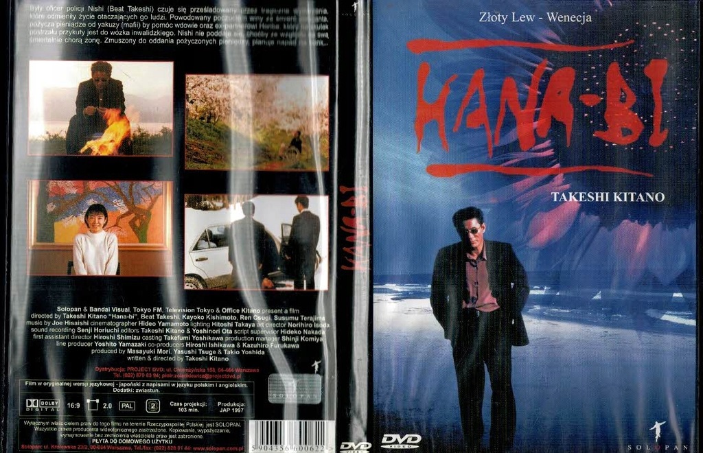 Hana-Bi dvd Takeshi Kitano Solopan napisy PL