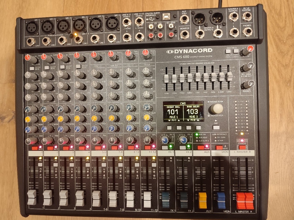 DYNACORD CMS 600-3 MIXER + CASE