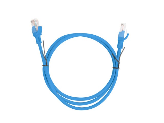 Kabel krosowy patchcord U/UTP kat.5e 1m niebieski PCU5-10CC-0100-B