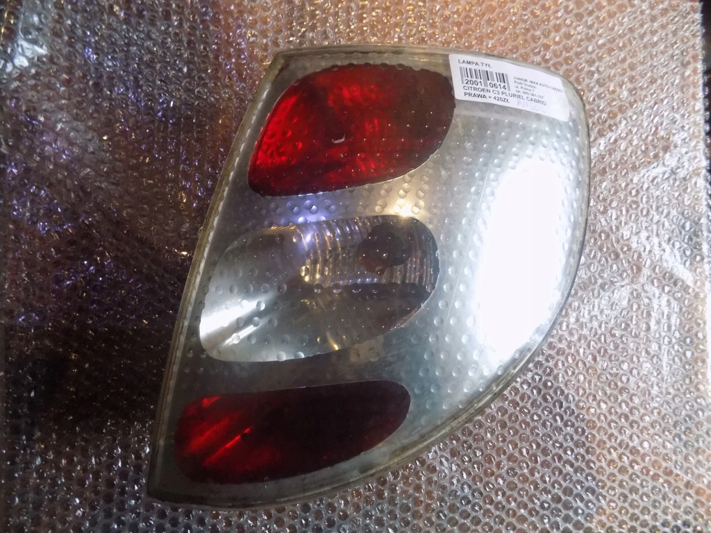 Lampa Tył Citroen C3 Pluriel Cabrio Prawa Ang. - 8050546871 - Oficjalne Archiwum Allegro