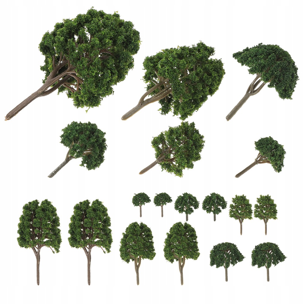24pcs Miniature Trees Railroad Scenery DIY