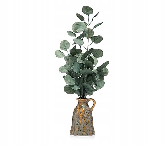 Ozdobne gałązki eukaliptusa stylowy wazon 61 cm