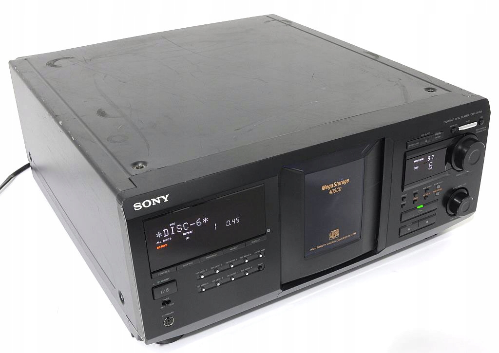SONY CDP-CX455 ZMIENIARKA NA 400 PŁYT CD(R) HI-END - 16732481953