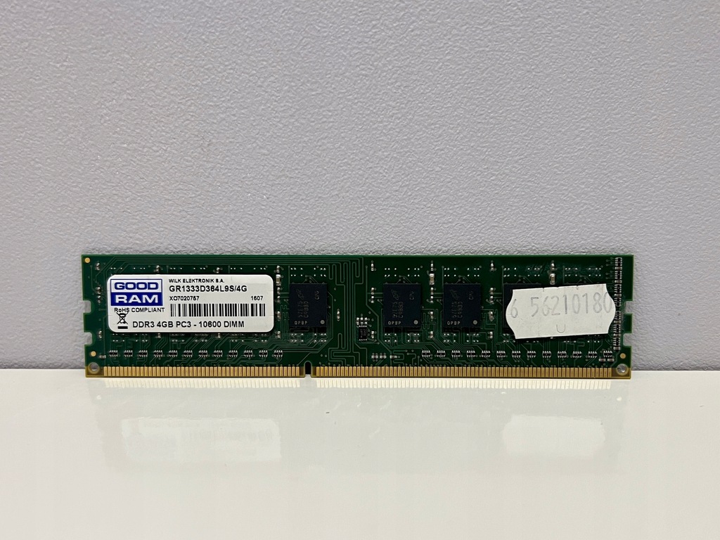 Pamięć RAM Goodram DDR3 4 GB GR1333D364L9S/4G 10600 DIMM