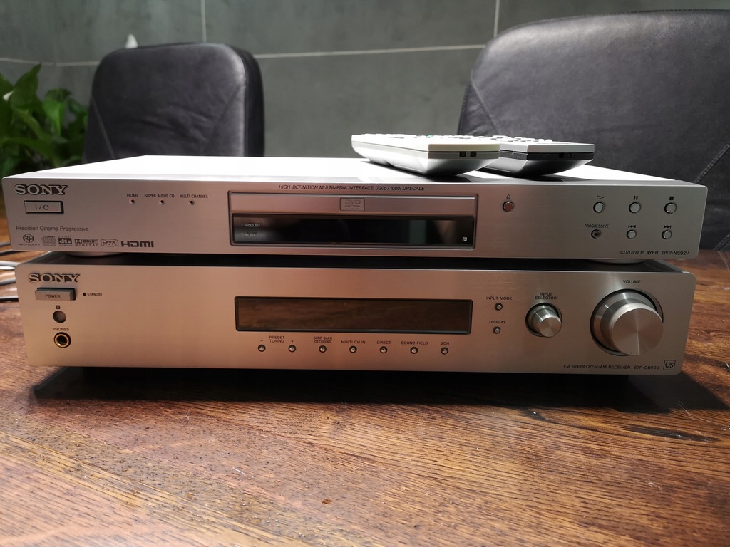 KINO DOMOWE AMPLITUNER SONY STR-D900 +DVD SONY DVP