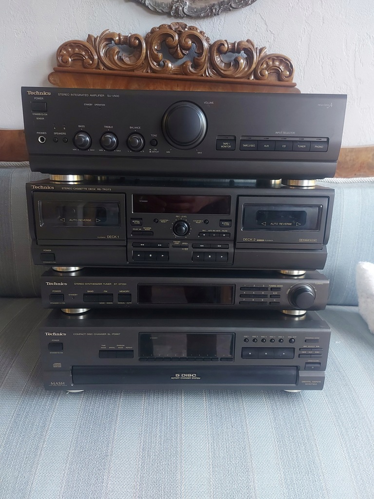 Zestaw sprzętu Audio Technics 4 CZĘŚCI STAN IDEALNY polecam