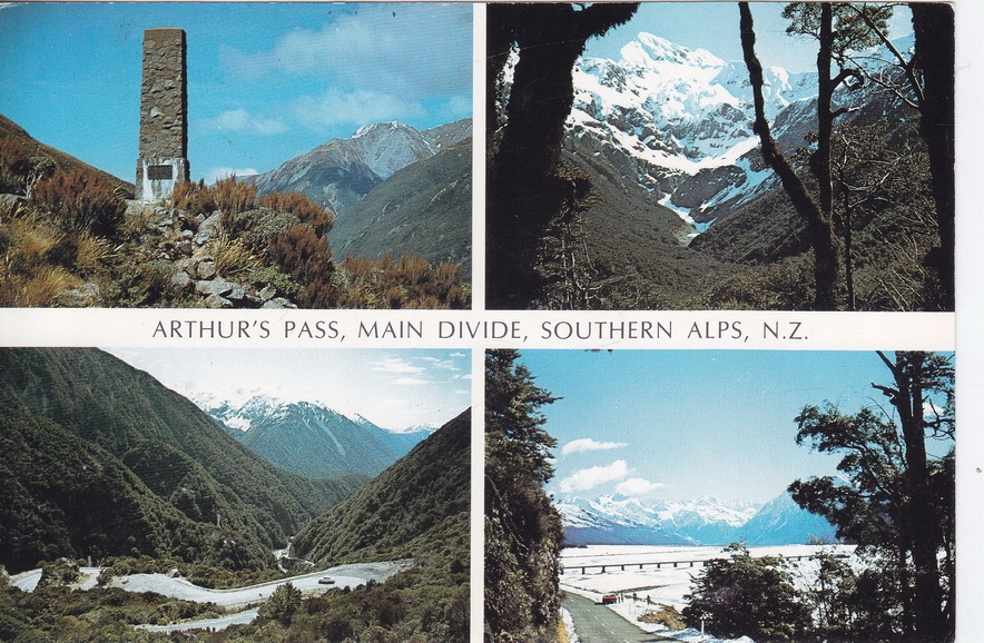 NOWA ZELANDIA - ARTHUR'S PASS - MAIN DIVIDE - SOUTHERN ALPS - GÓRY