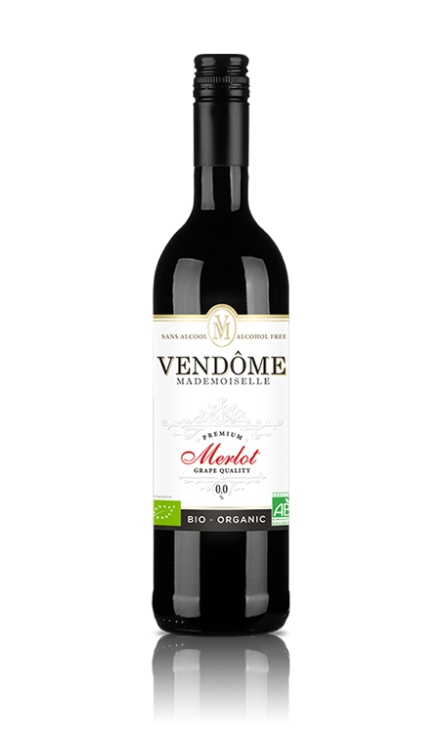 Wino bezalkoholowe Vendome Mademoiselle Merlot BIO