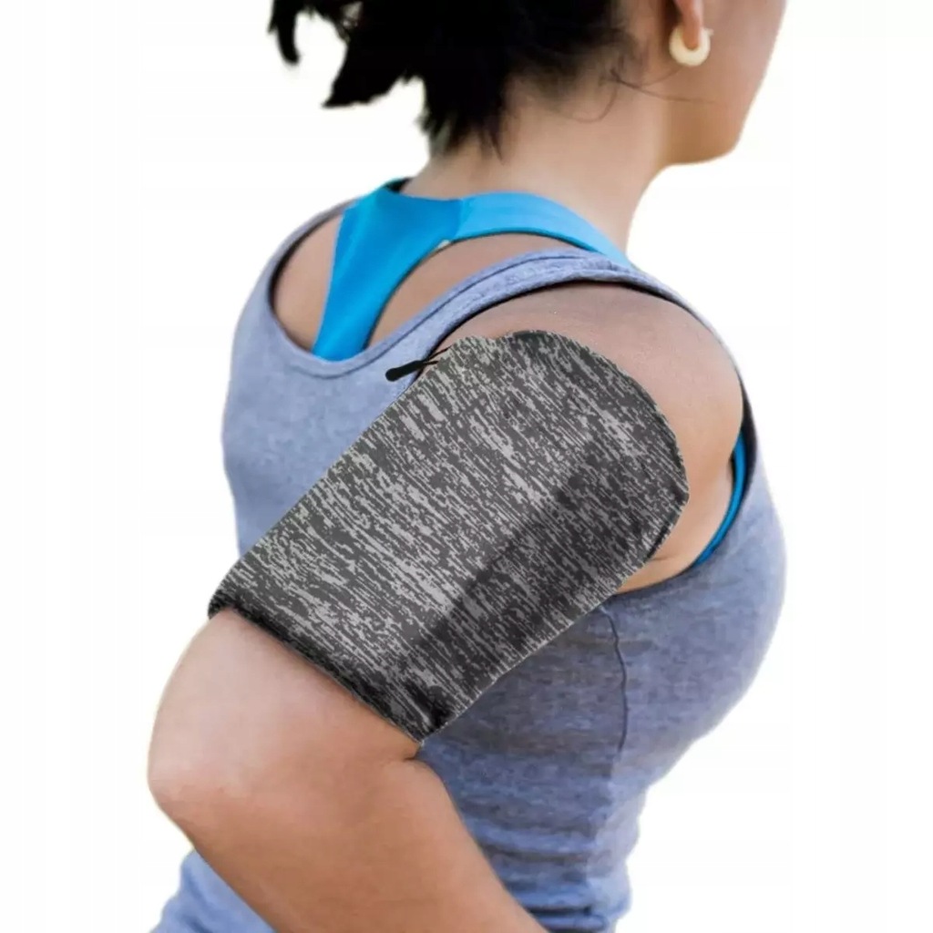Armband do biegania | opaska na ramię na telefon XL szara