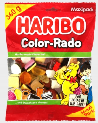 Haribo Color-Rado Mix Żelków 360g z Niemiec