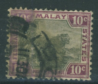 Malay 10 cents - Tygrys