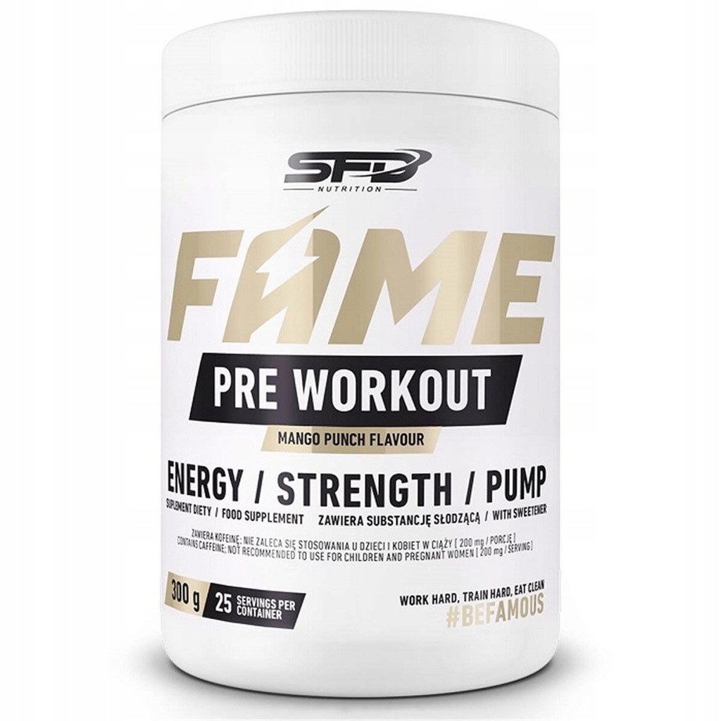 SFD PRE WORKOUT 300g MANGO PUNCH PRZEDTRENINGÓWKA 11580902676