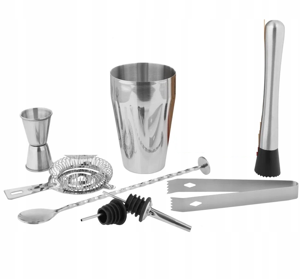 Zestaw barmański do drinków Drink Maker 7 elementów shaker AKCESORIA