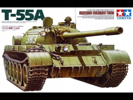 Tamiya 35257 Russian Medium Tank T-55A Tank 1/35
