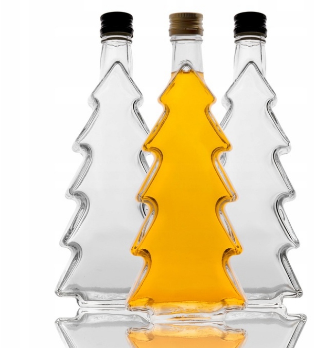 Butelka szklana CHOINKA 250ml na alkohole soki