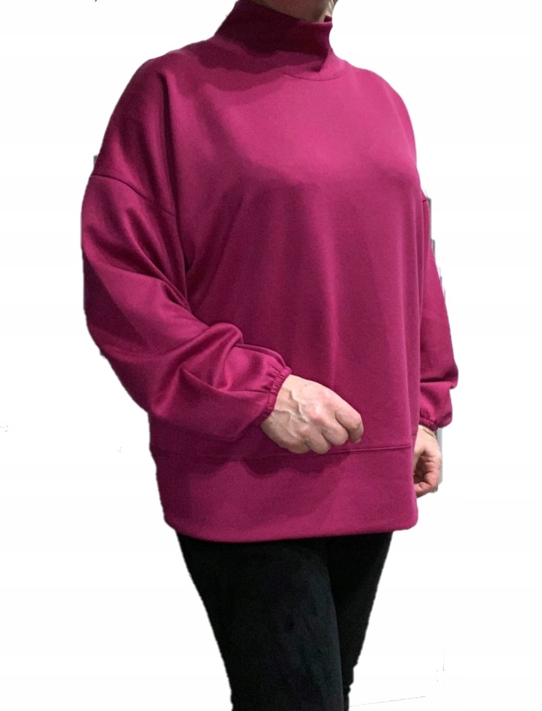 ELASTYCZNA BLUZKA FUKSJA 54 5XL