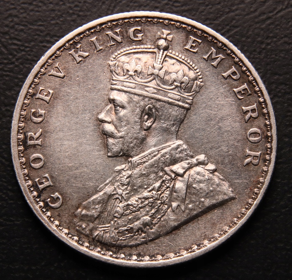 ANK INDIE GEORGE V KING EMPEROR ONE RUPEE 1911 II+