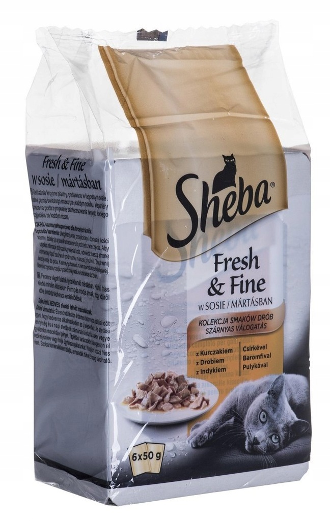Sheba Sheba mini drobiowe dania w sosie 6x50g