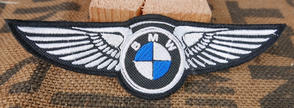 Skrzydła Logo BMW Naszywka Haftowana