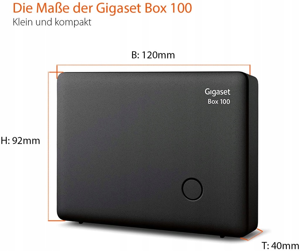 GIGASET DECT BOX 100 STACJA BAZOWA czarna SPRAWNY