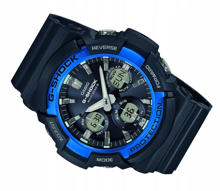 MĘSKI ZEGAREK CASIO G-SHOCK SOLAR GAW-100B-1A2ER