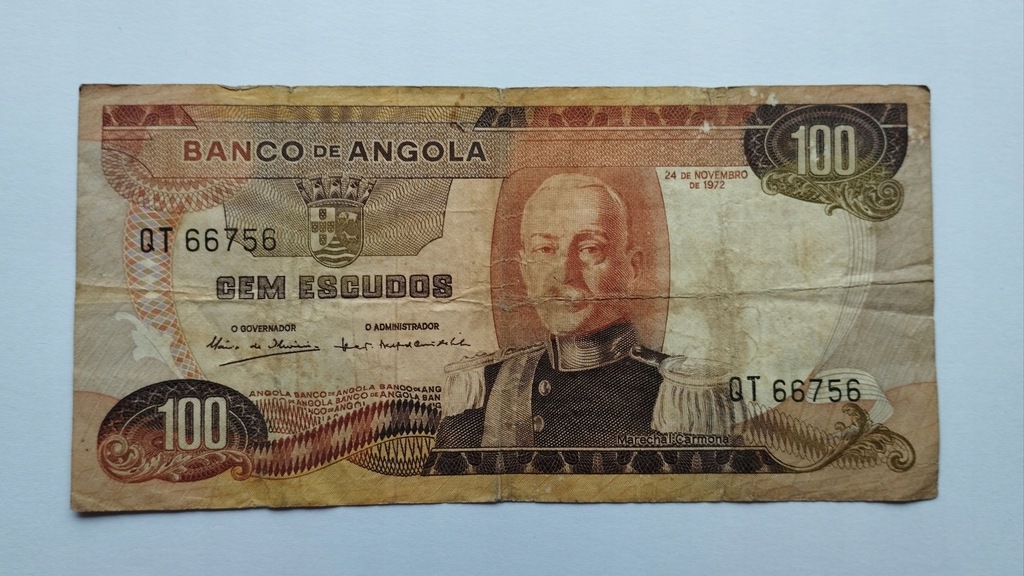 100 eskudo 1972 Angola st.4