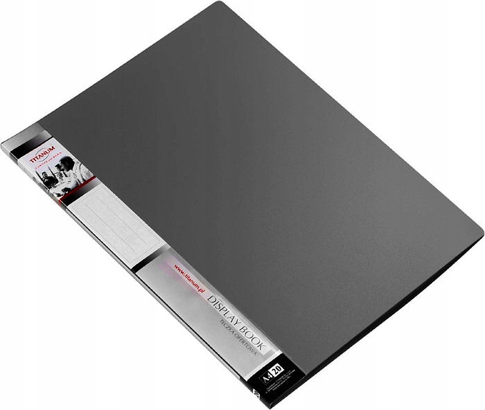 Teczka ofertowa A4 20 koszulek Czarna Titanum