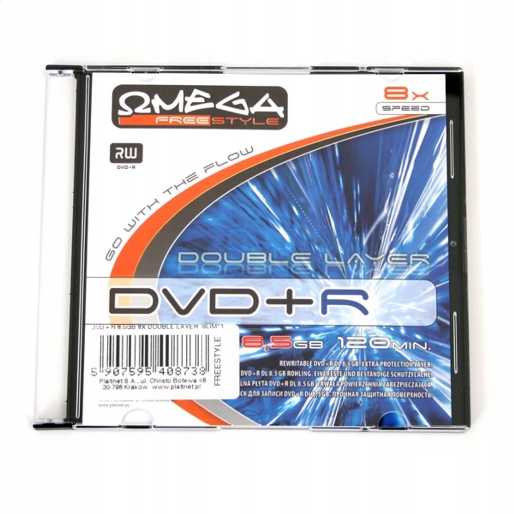 FREESTYLE DVD+R 8,5GB 8X DOUBLE LAYER SLIM*1 [40873]