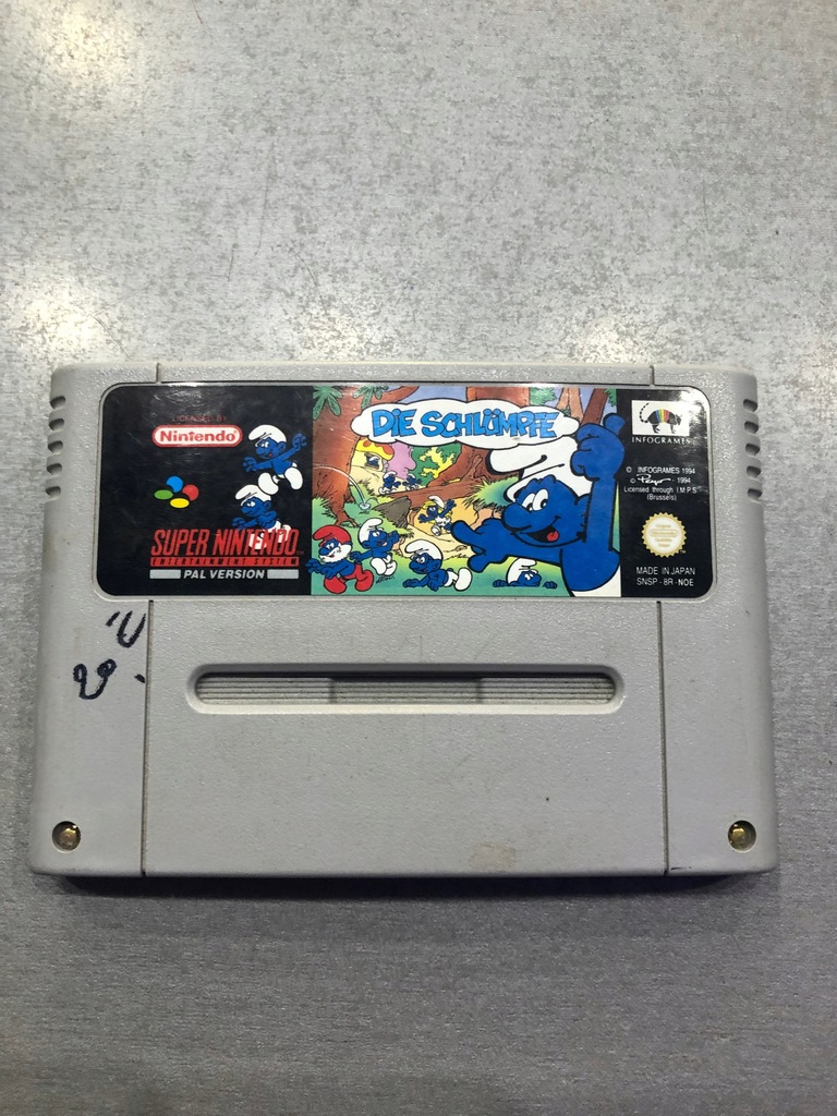 Gra SNES Smerfy / Die Schlumpfe