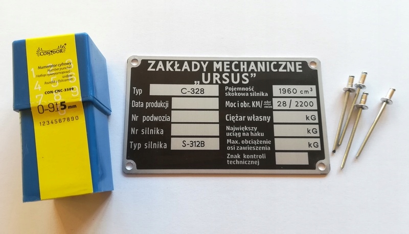 Tabliczka Znamionowa blaszka URSUS C 328 C-328