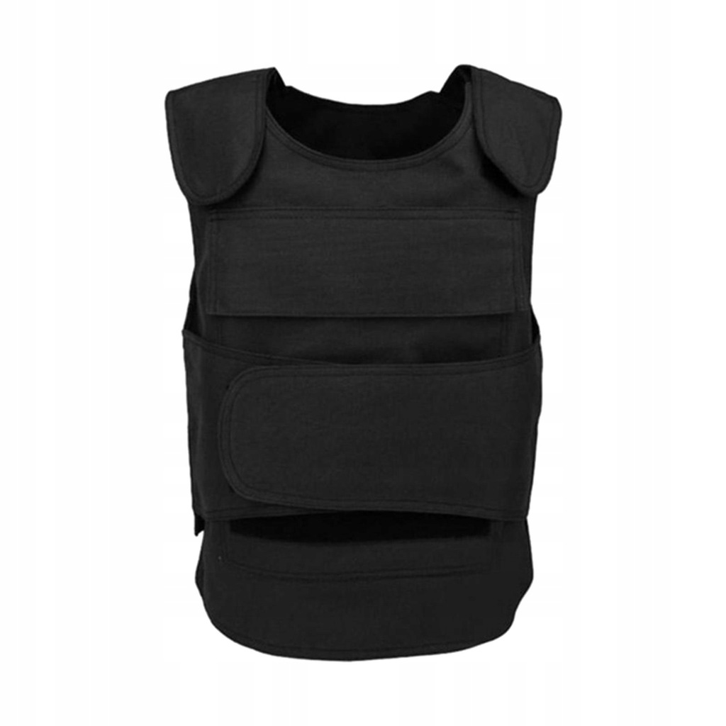 Tactical Vest Protect Waistcoat Fishing Hunt Shockproof Black with A Plate