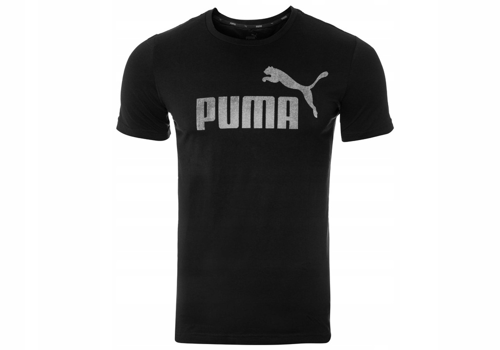 PUMA KOSZULKA T-SHIRT ESS + LOGO TEE BLACK R: M