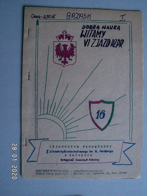 Dwa pisma Brzask i Informator Gniezno 1971 1973