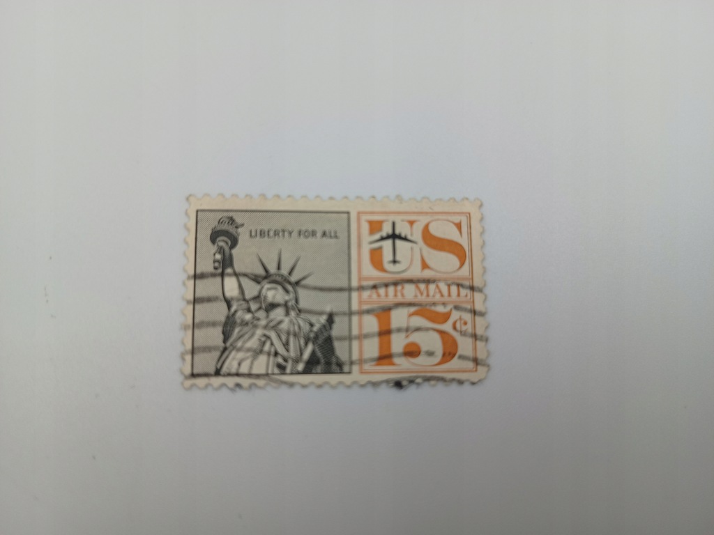ZNACZEK POCZTOWY LIBERTY FOR ALL US AIR MAIL 15c